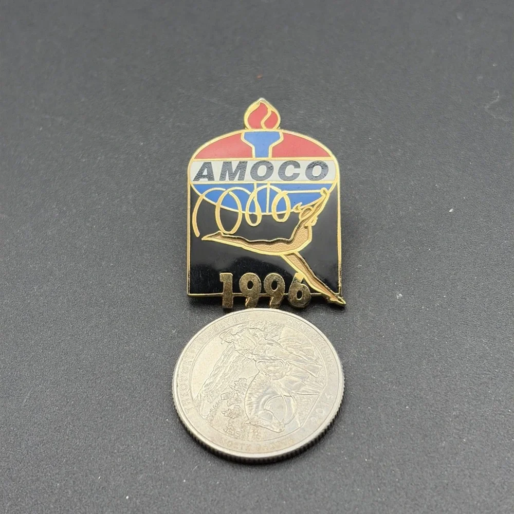 1996 Atlanta Olympics Amoco Gas Station Rhythmic Gymnastics‎ Lapel Hat Pin